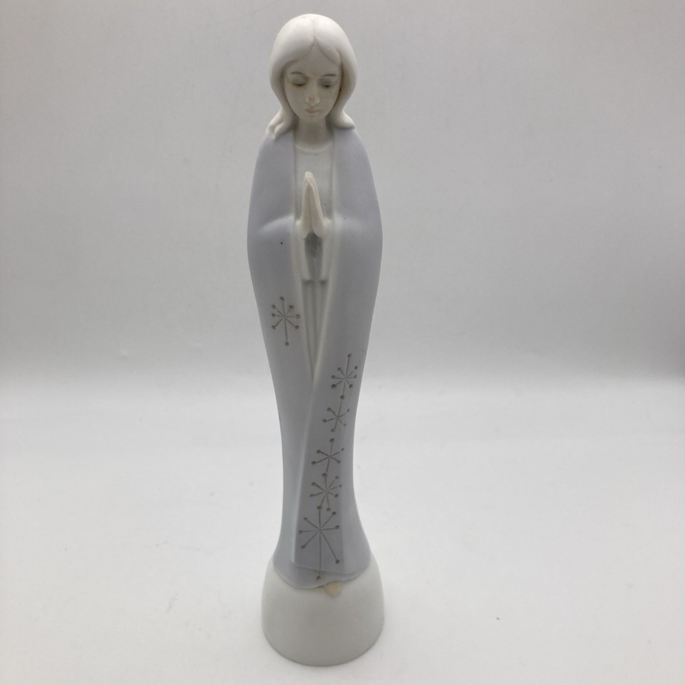 Vintage Lenwile Ardalt China Madonna, Virginia Mary Bisque, Starburst  MCM Japan